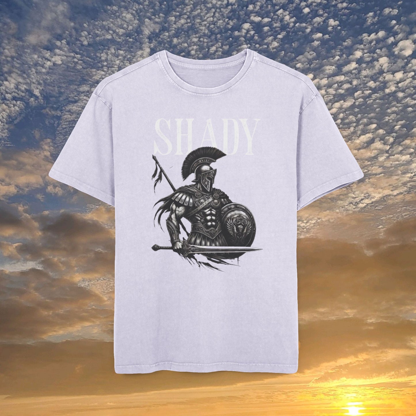 "Warrior of God" Acid Washed Oversized T-Shirt