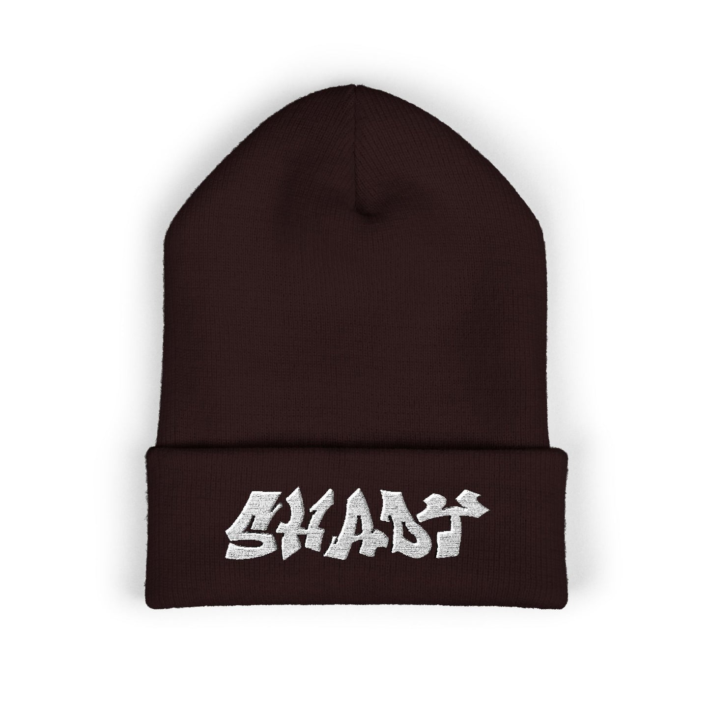 Shady Embroidered Cuffed Beanie