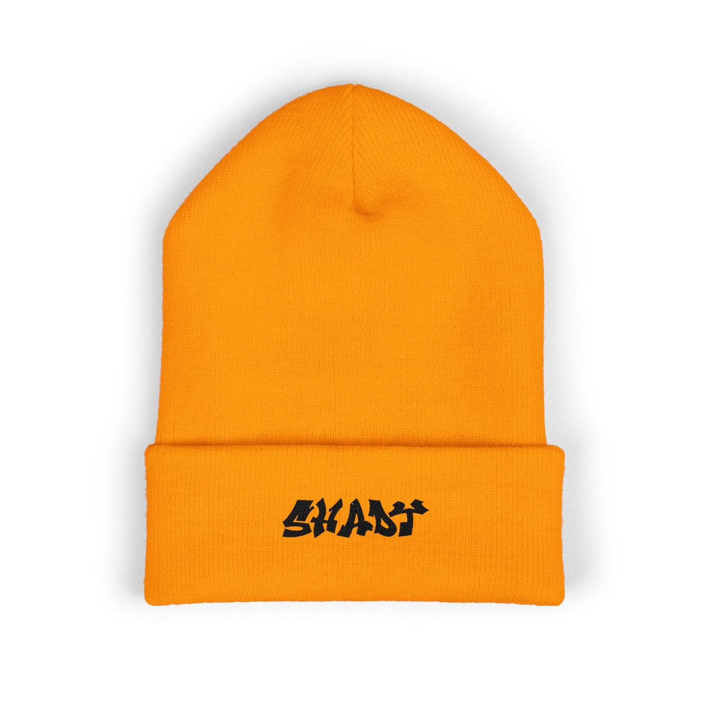 Shady Embroidered Cuffed Beanie