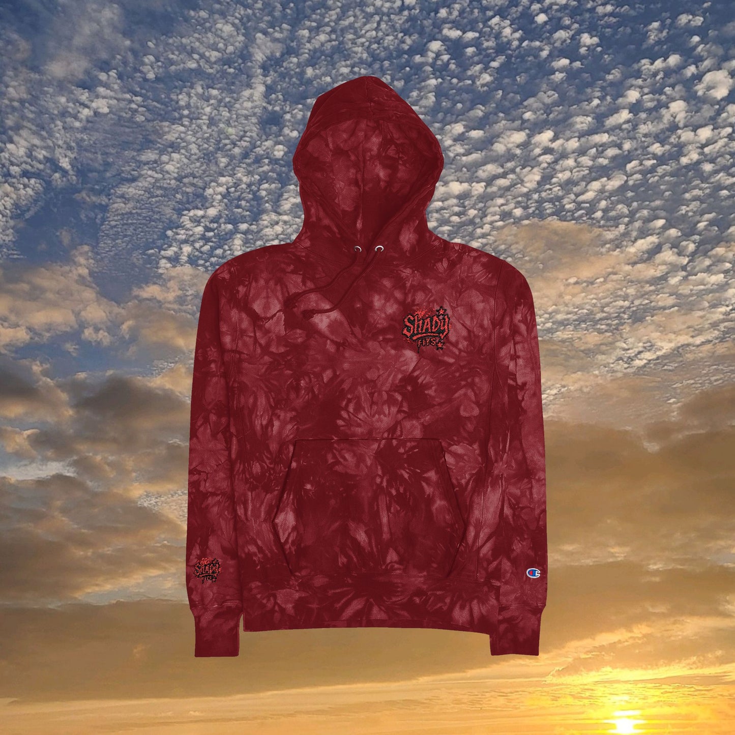 [LIMITED EDITION] Unisex Champion Shady Embroidered Smoked Hoodie