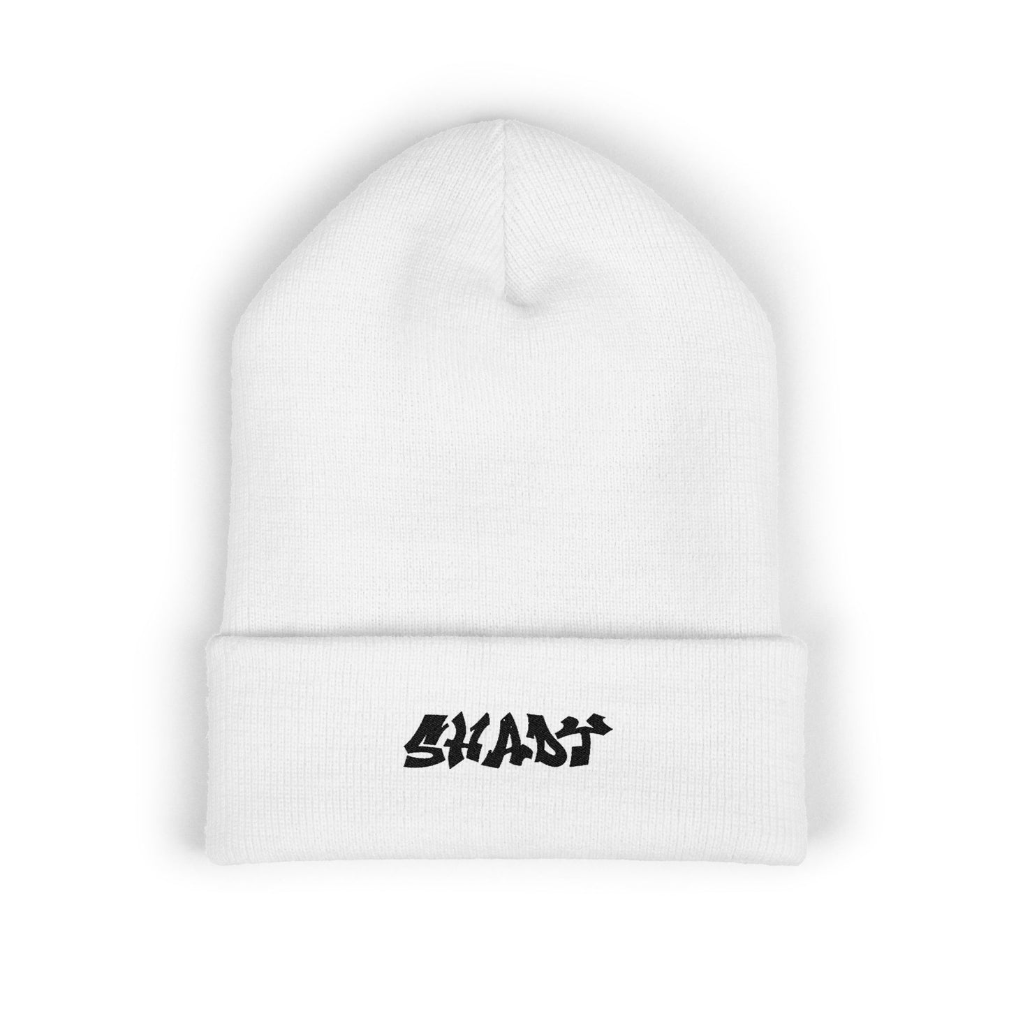 Shady Embroidered Cuffed Beanie