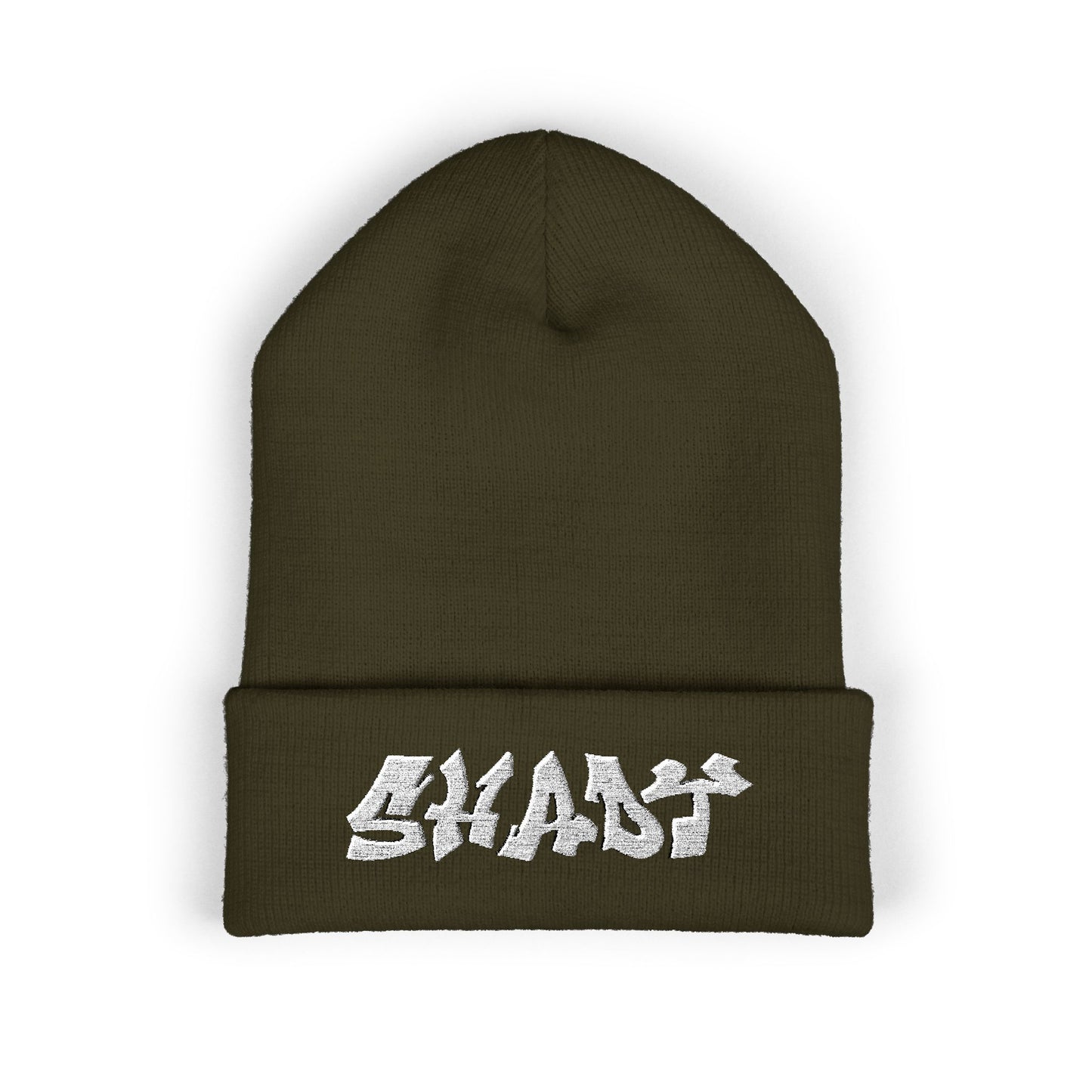 Shady Embroidered Cuffed Beanie