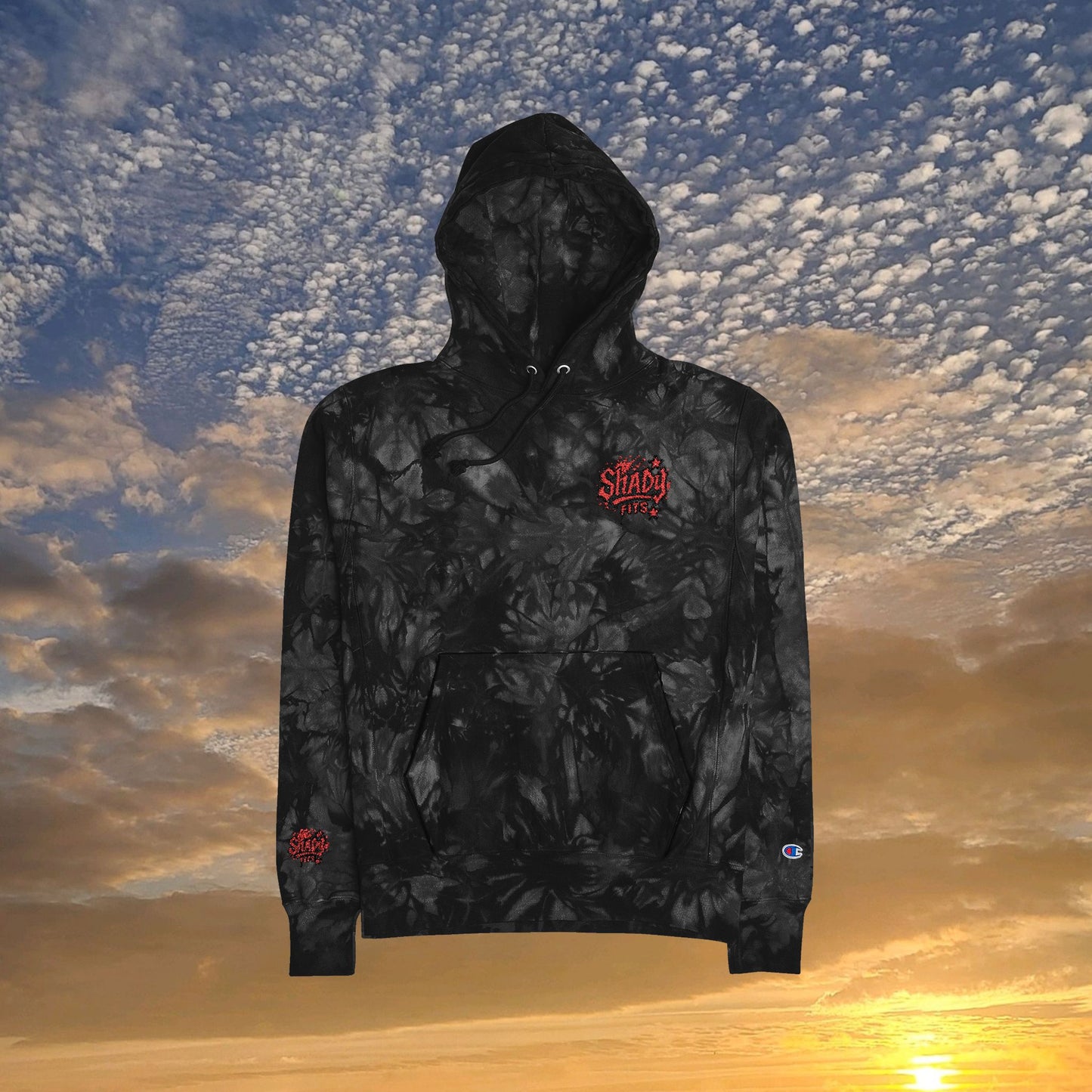 [LIMITED EDITION] Unisex Champion Shady Embroidered Smoked Hoodie