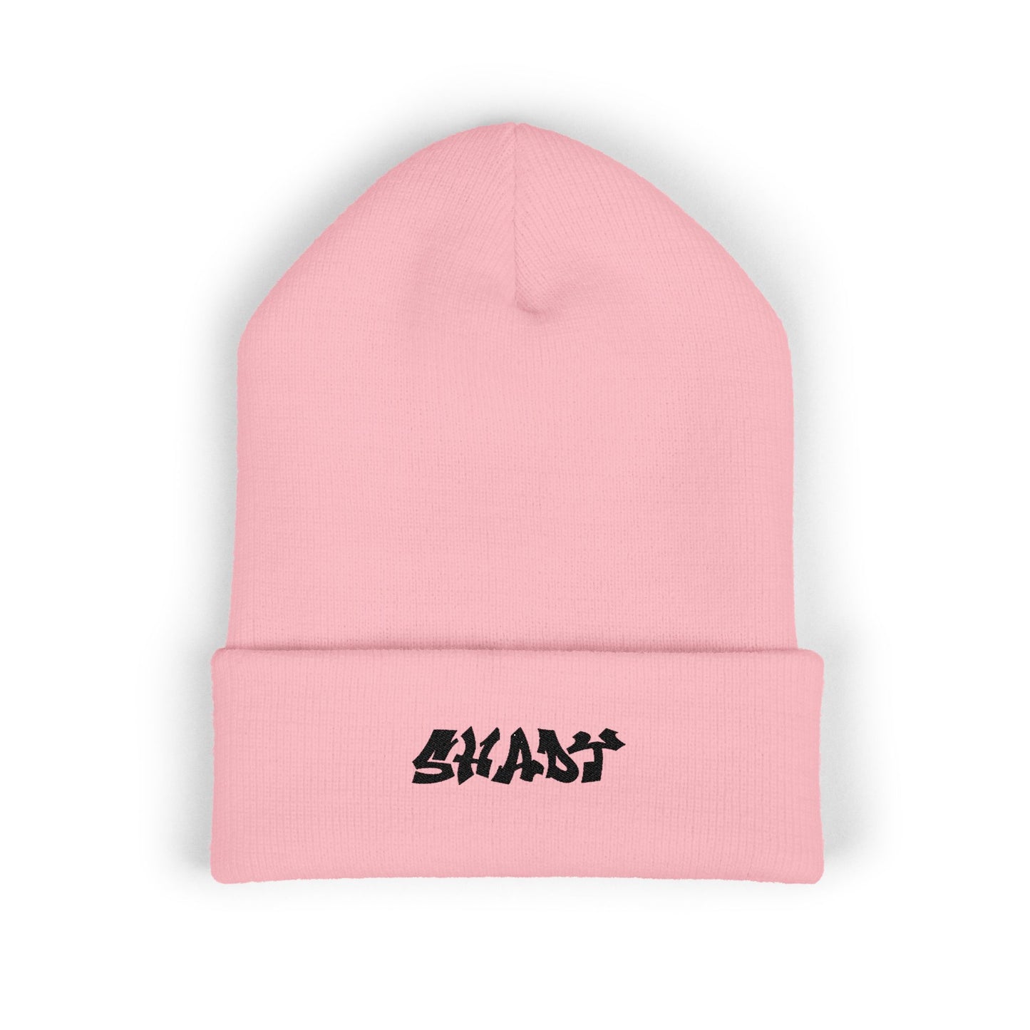 Shady Embroidered Cuffed Beanie